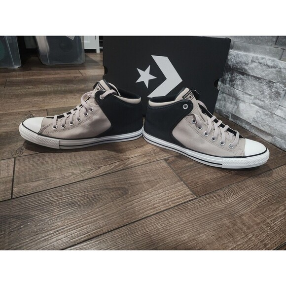 Converse CTAS High Street Mid Top Mens 9 Sneakers Papyrus/Black A14294C NEW - Picture 7 of 7